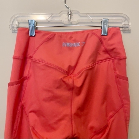 Gymshark Coral Sleek Sculpture Mesh Panel Leggings - Picture 6 of 7